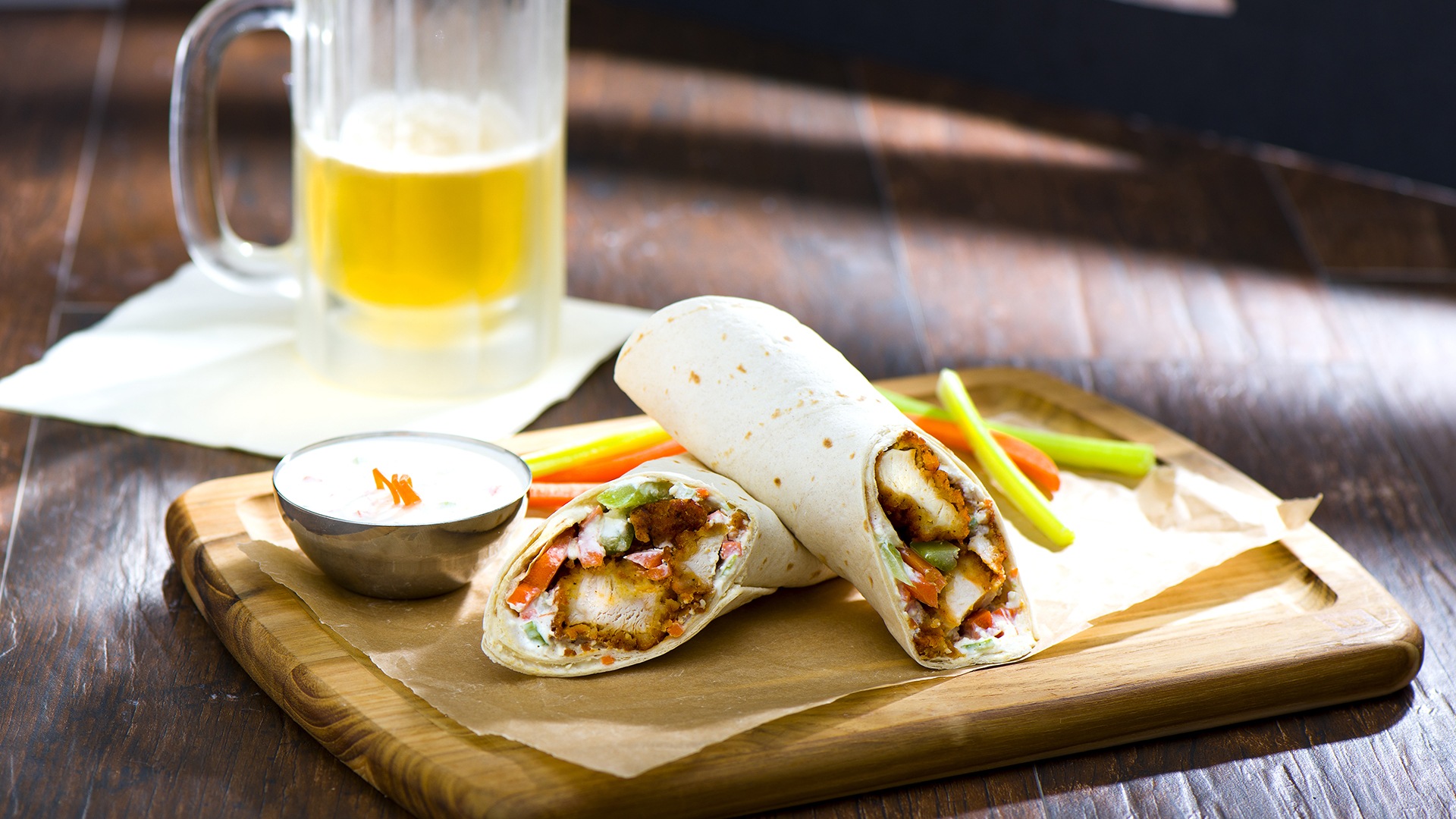 Buffalo Chicken Wraps Video