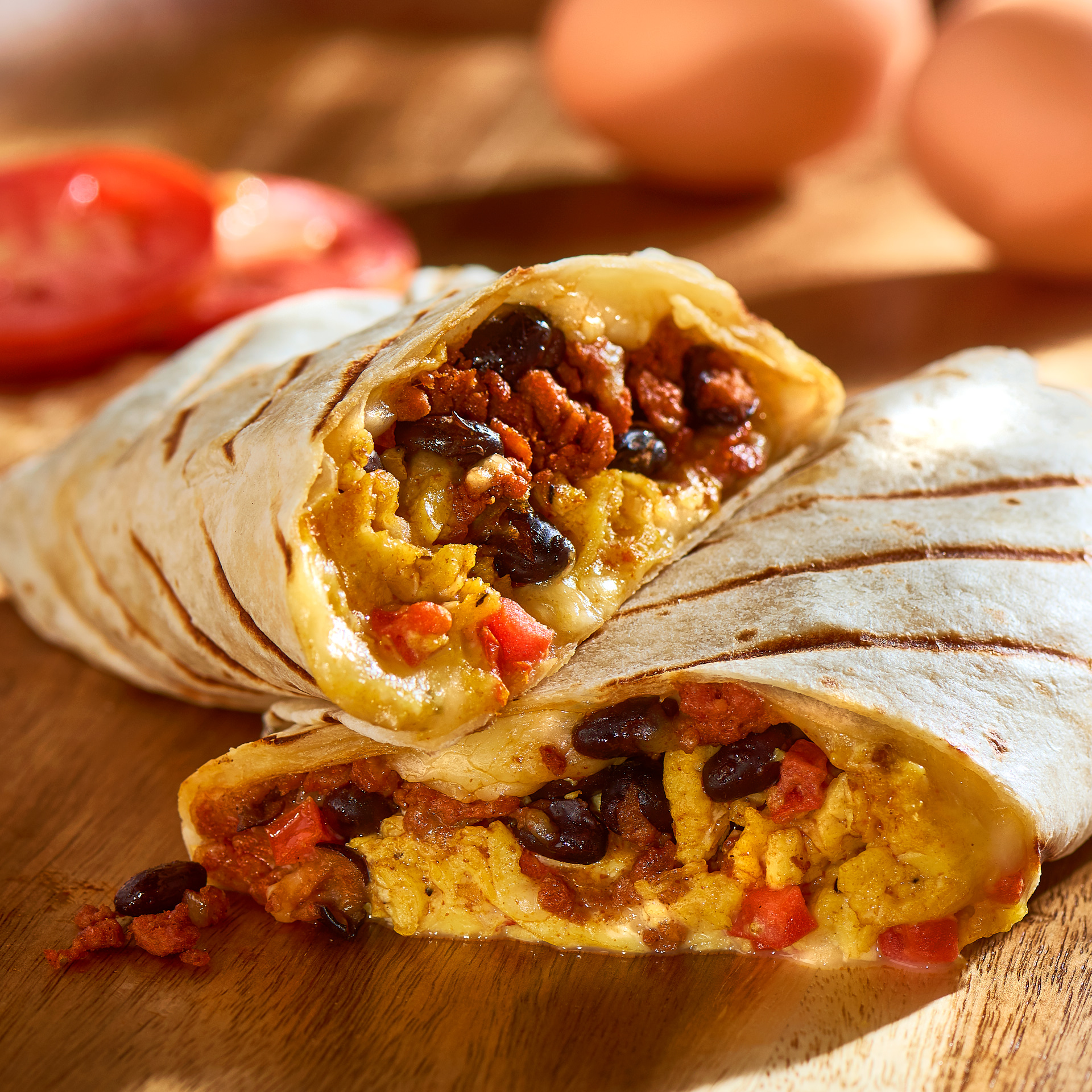 Indian Inspired Breakfast Burrito, Breakfast
