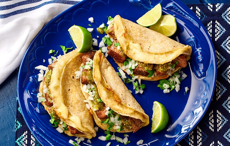 Tacos de Falda de Res (Brisket) - V&V Supremo Foods, Inc.